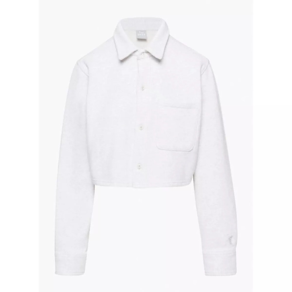 Tna Cropped Button Up Sweater